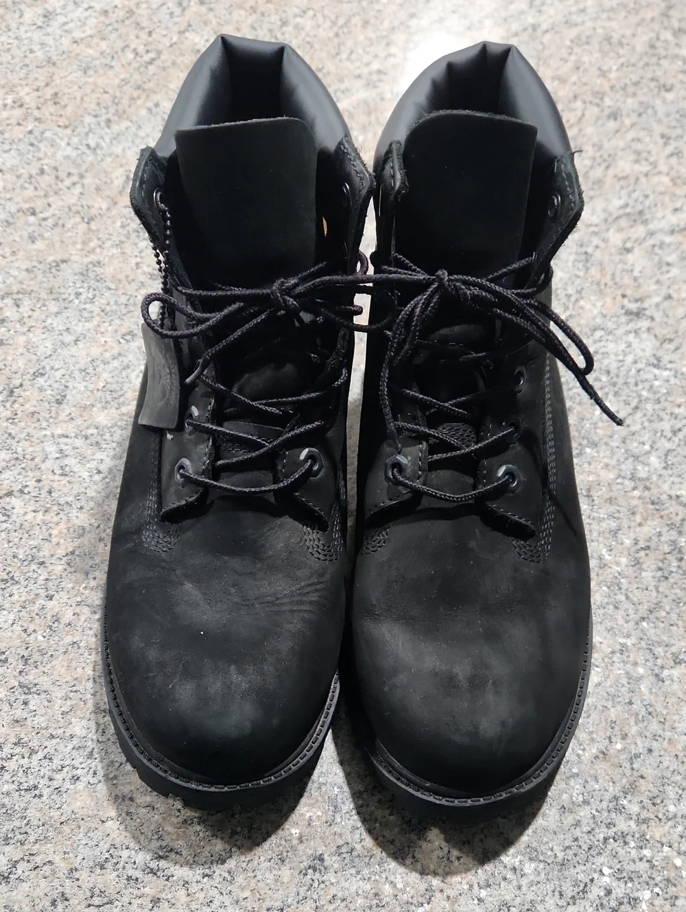 Jr Timberland® Premium 6-Inch Waterproof Boot Size 7 Black Nubuck